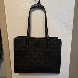 Steve Madden Embossed Black Handbag
